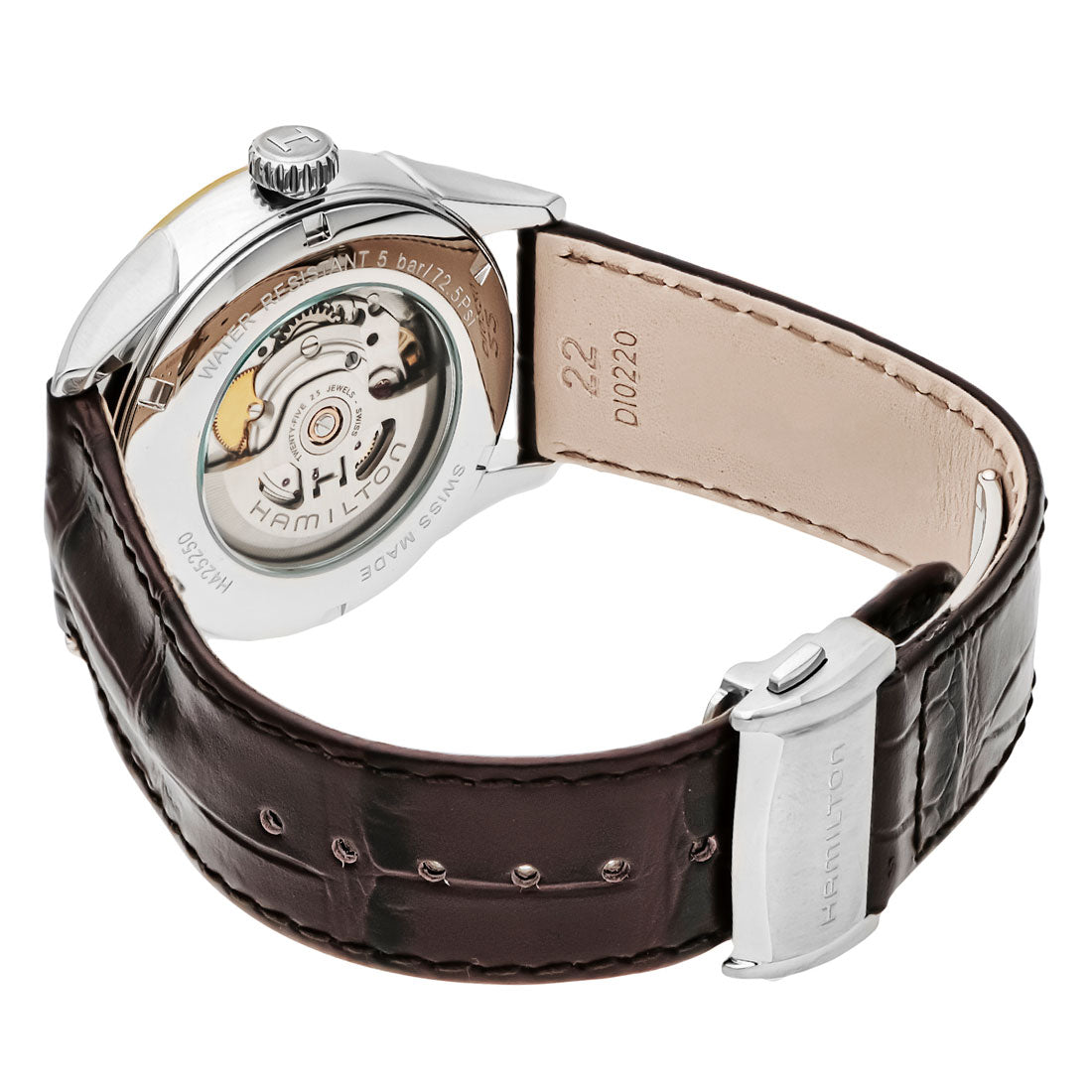 Hamilton HAMILTON Hamilton HAMILTON Jazzmaster Men's Watch H42525551 Automatic silver Calf Leather Swiss