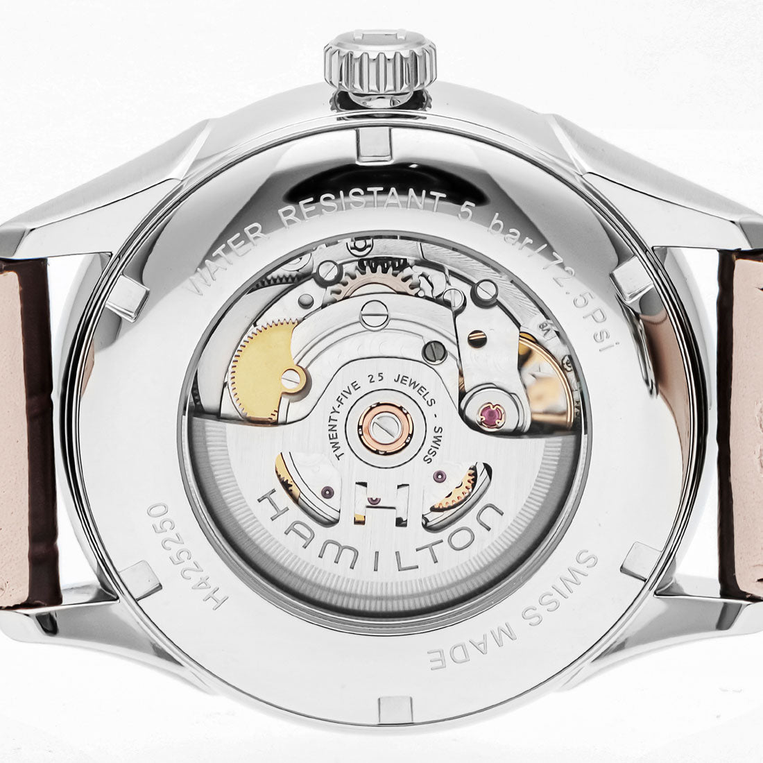 Hamilton HAMILTON Hamilton HAMILTON Jazzmaster Men's Watch H42525551 Automatic silver Calf Leather Swiss