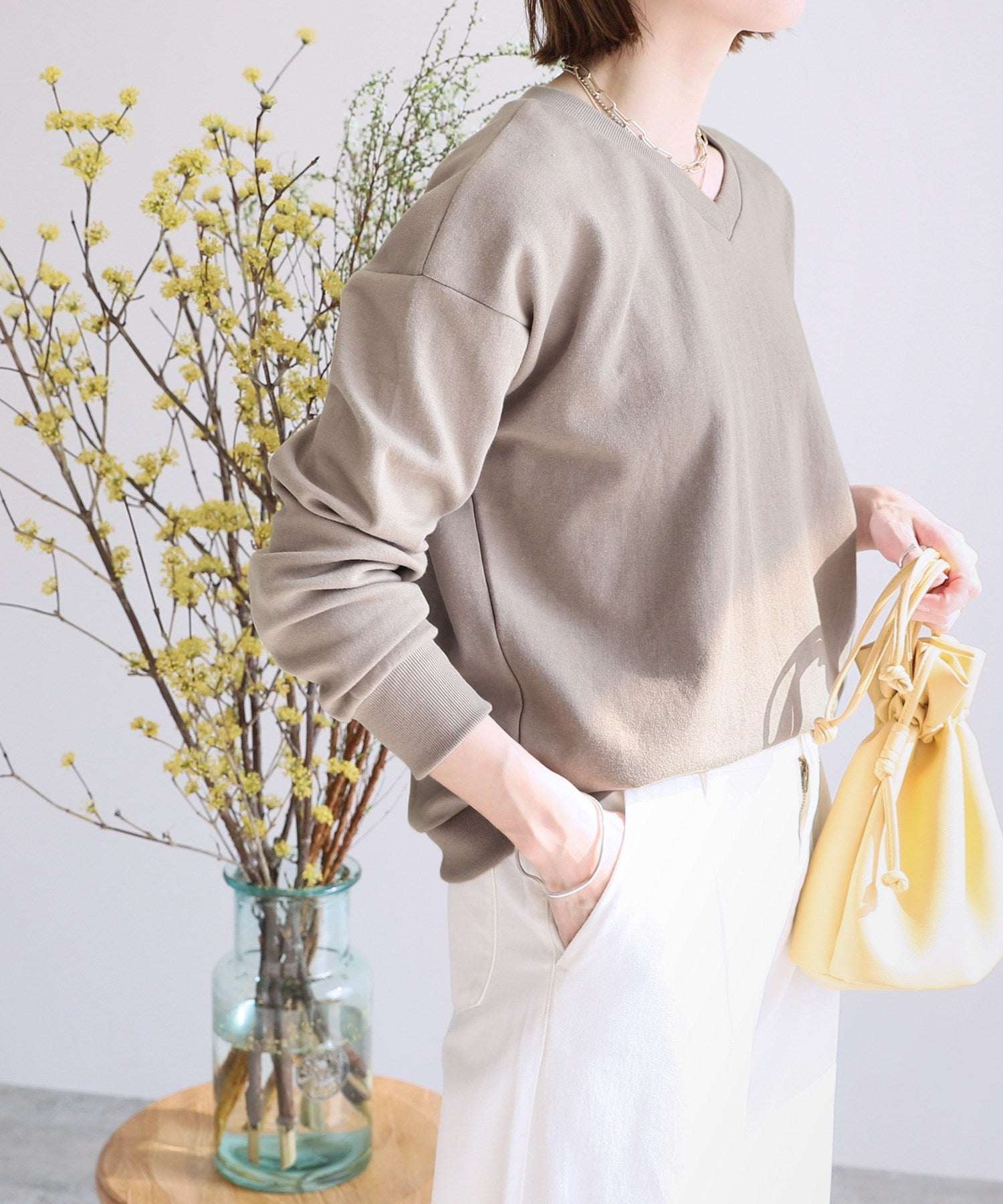 レカ reca U・V選べる2タイプ無地スウェット