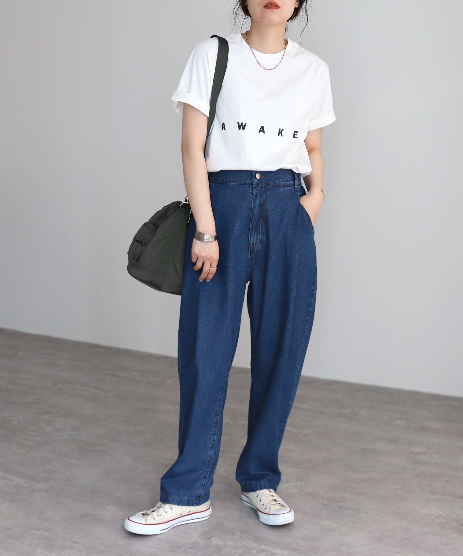 レカ reca 【選べる2サイズ展開】ロゴプリントオーバーサイズTシャツ(R24117ーk/R23132ーk) (オフホワイト) オフホワイト
