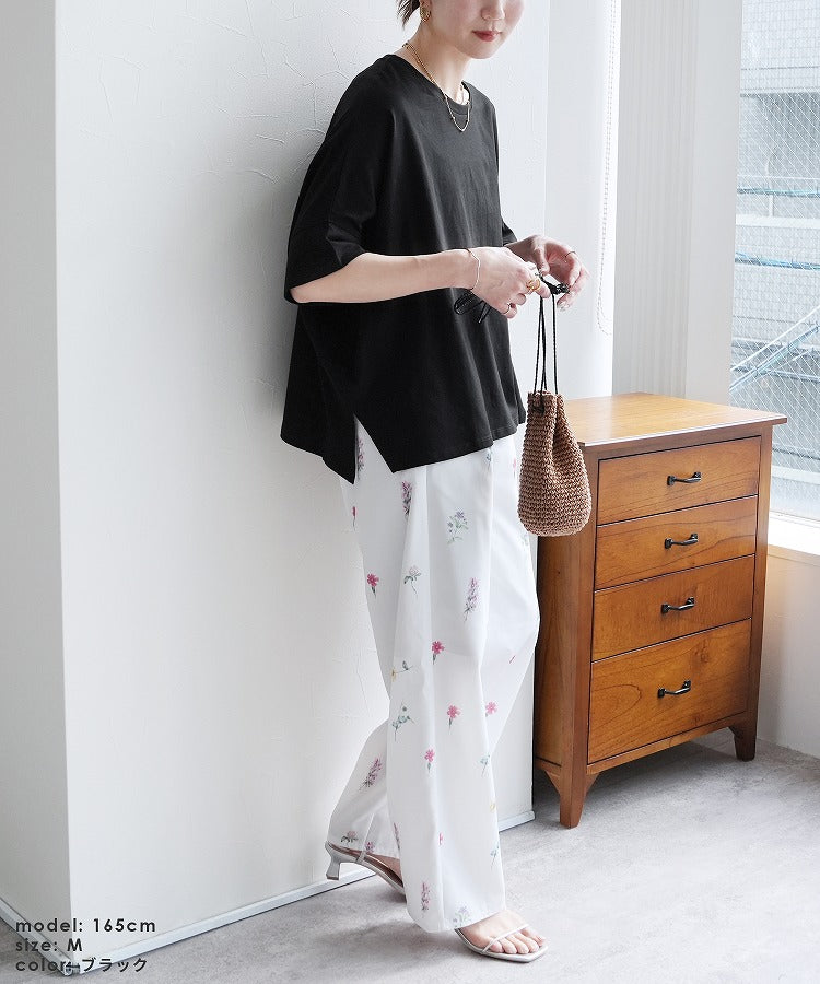 レカ reca ドルマンワイドカットソー(bel-bs-525 / bel-blc-4902)(チャコール) チャコール