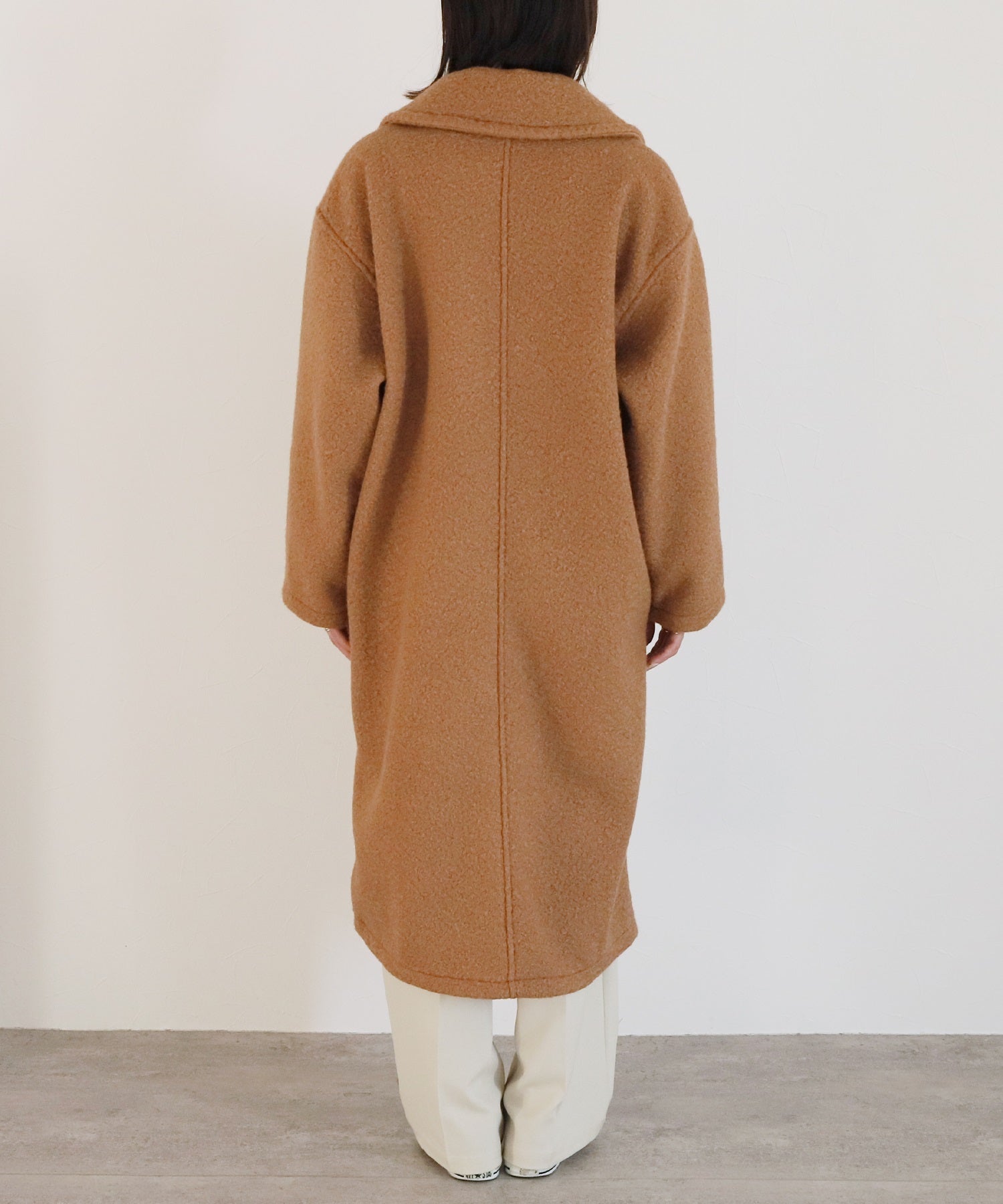 レカ reca 圧縮ブークレロングコート