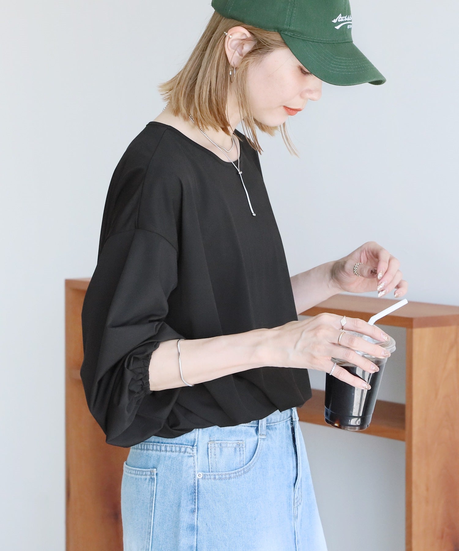 レカ reca ラッシュガードドロストプルオーバー(hi287380-30) (ブラック) ブラック