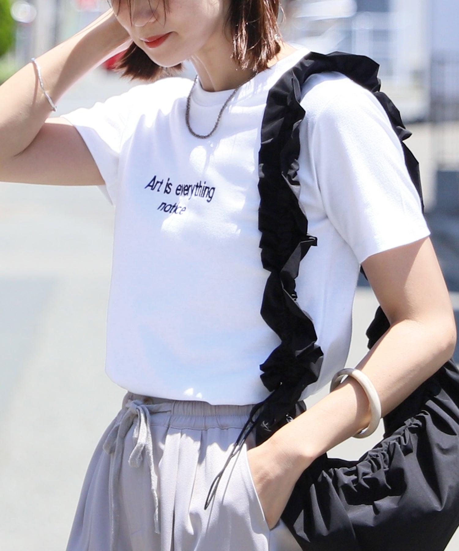 レカ reca 刺繍ロゴコンパクトTシャツ