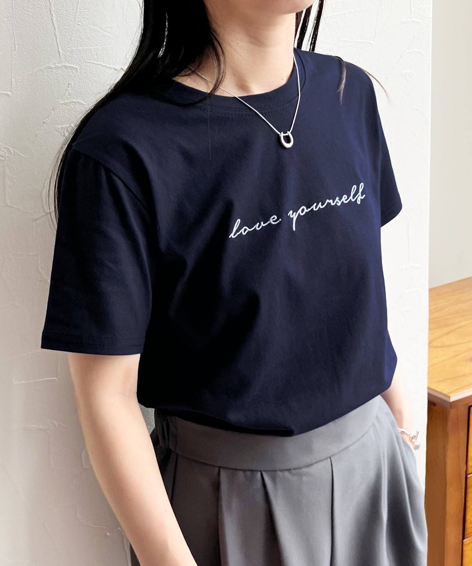 レカ reca 刺繍ロゴコンパクトTシャツ