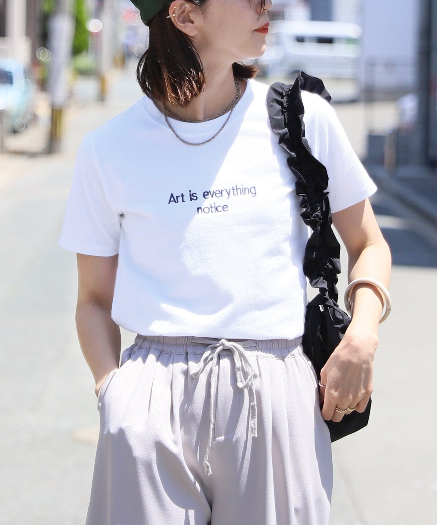 レカ reca 刺繍ロゴコンパクトTシャツ