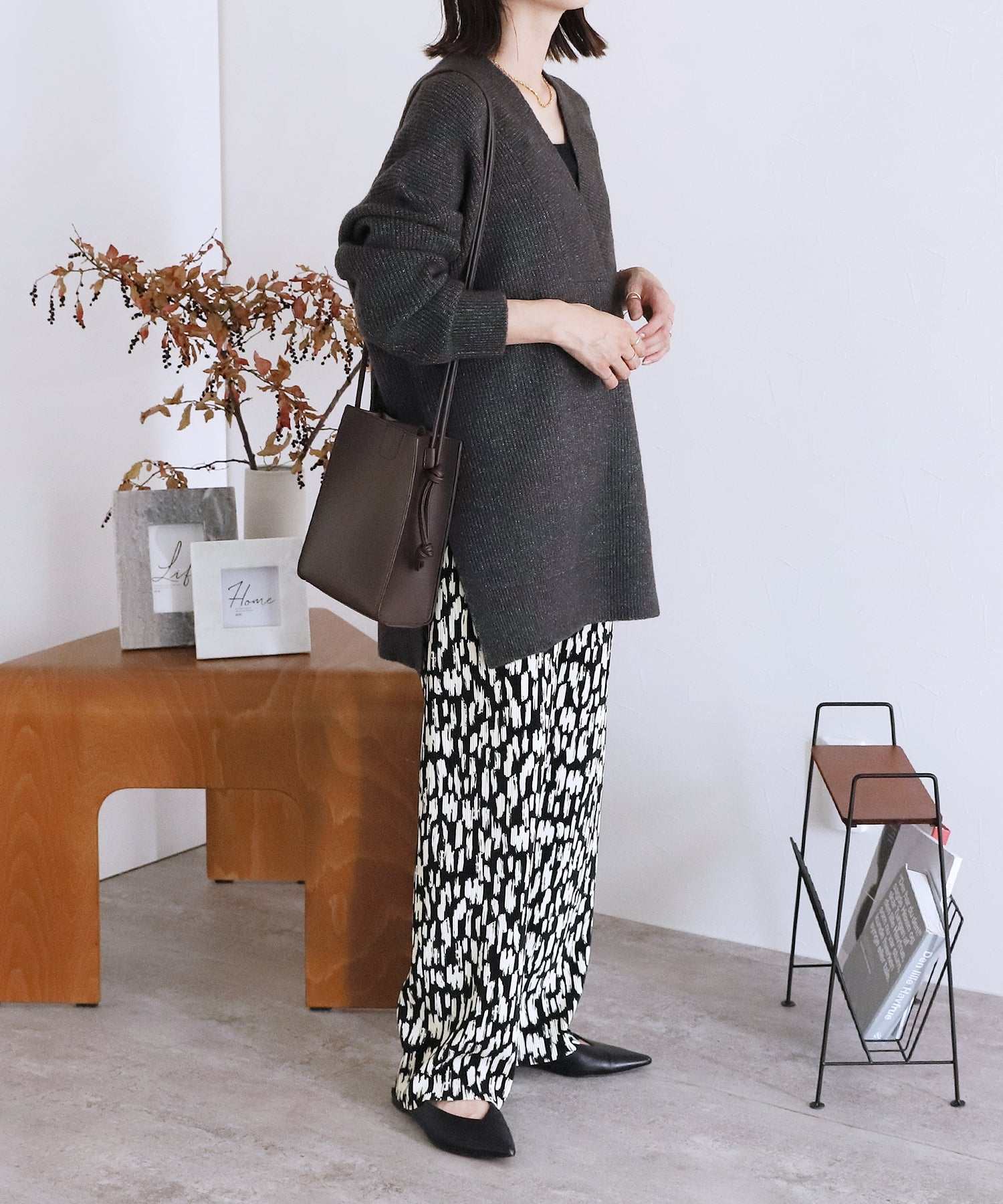 Reca animal print pleated pants