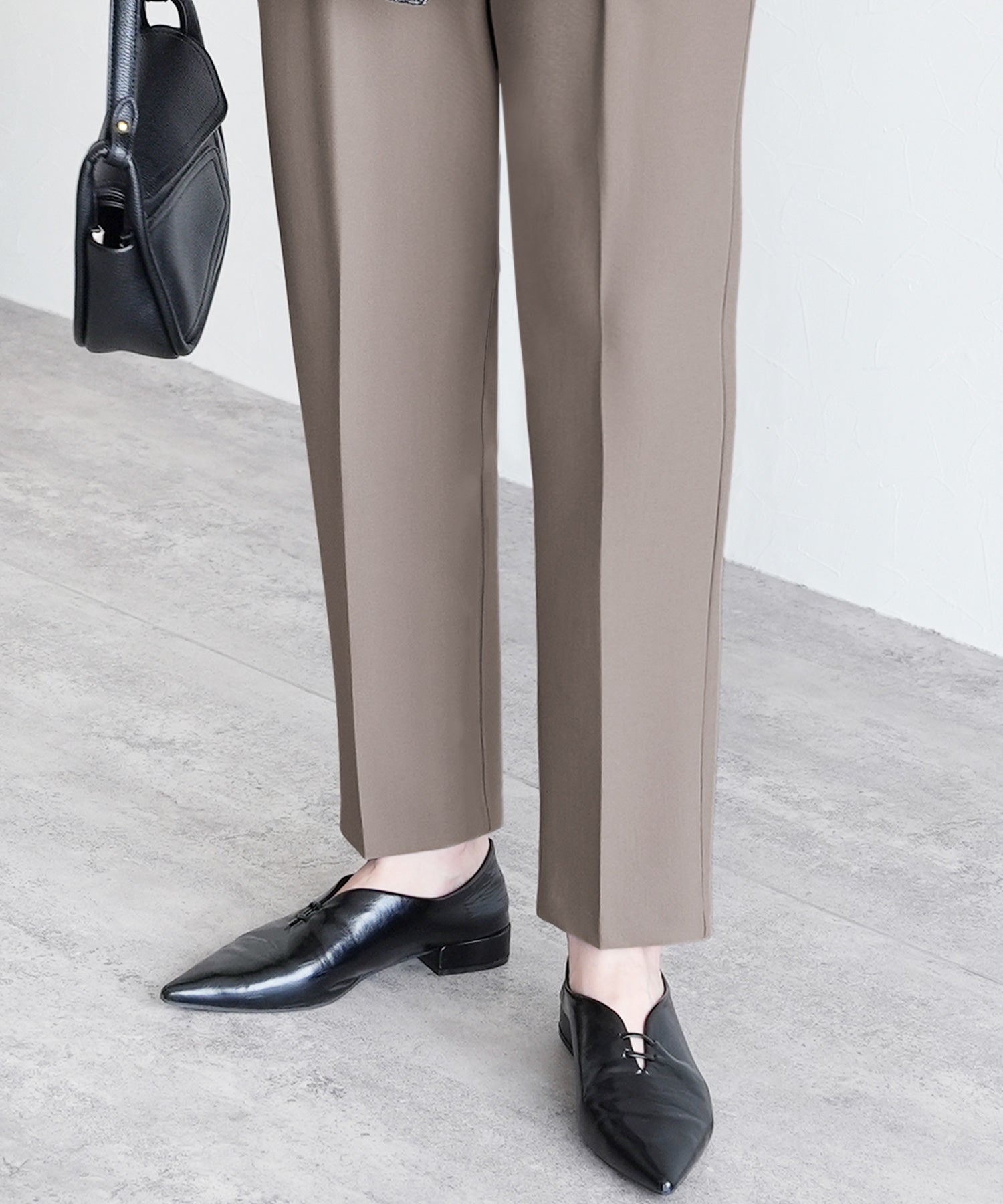 レカ reca ペプラムジャケット×テーパードパンツ2点セット(bel-hr-0622-set)(ブラック)オケージョン セットアップ ブラック