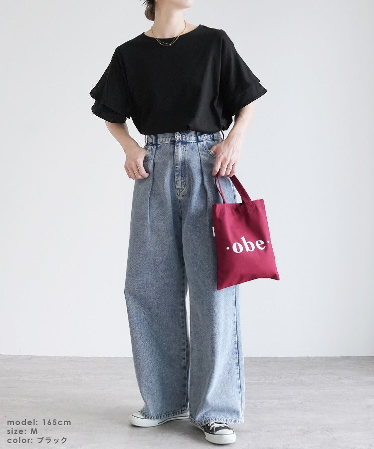 レカ reca フレアスリーブカットソー(bel-bs-250) (アイボリー) アイボリー