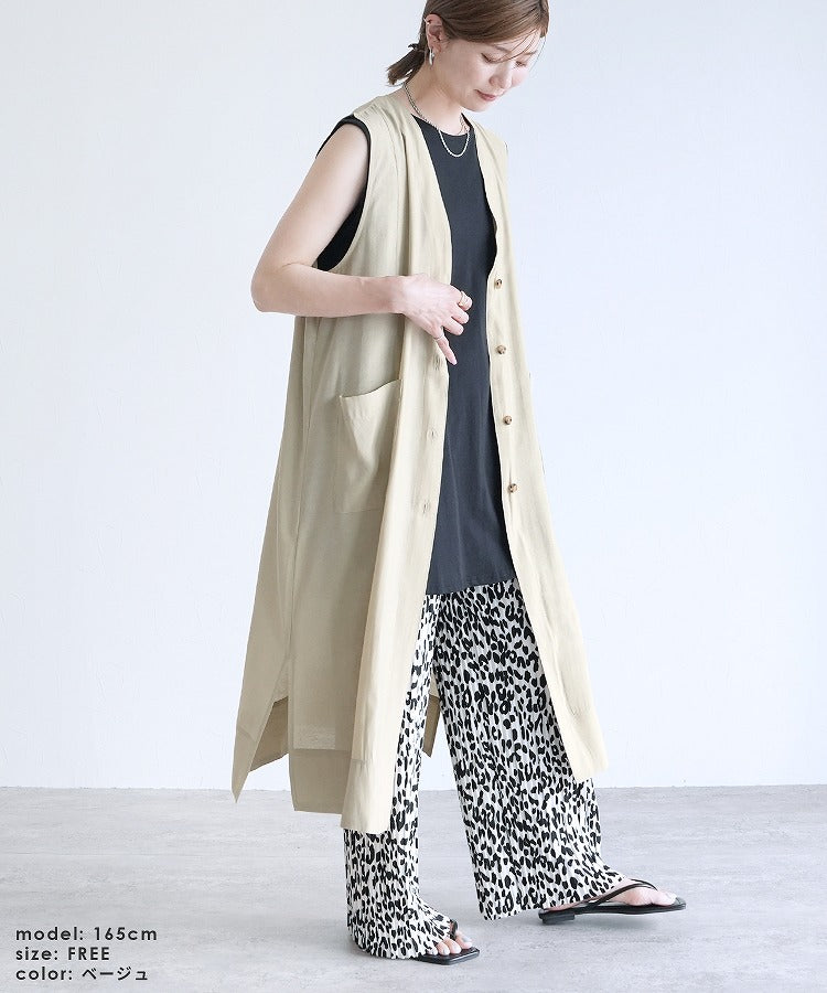 レカ reca シアーロングジレ(on5173216) (ブラック) ブラック