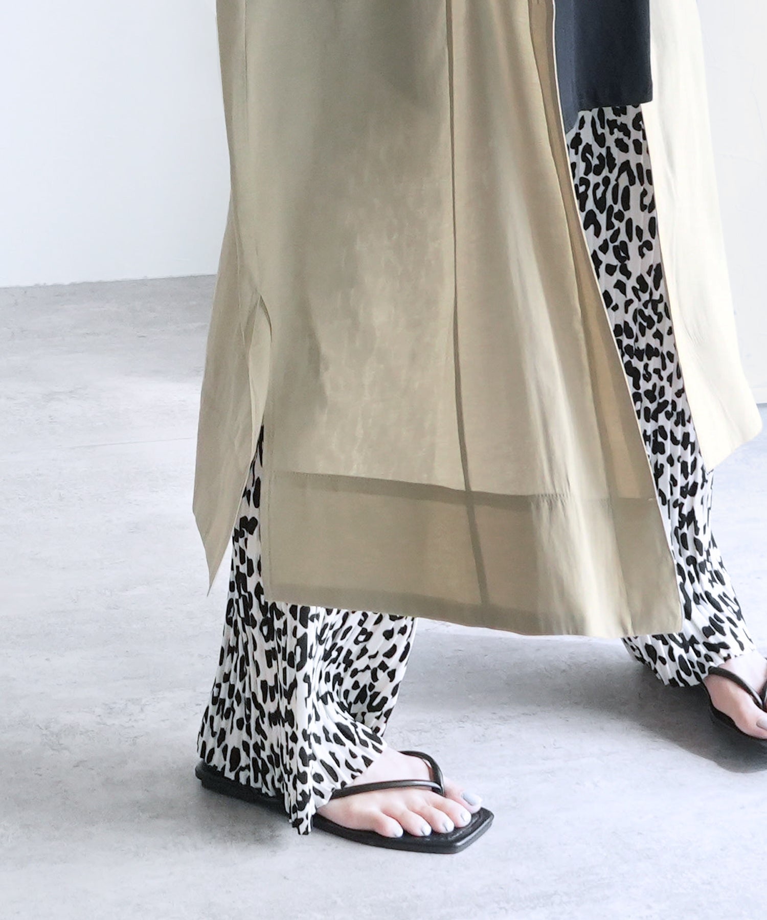 レカ reca シアーロングジレ(on5173216) (ブラック) ブラック