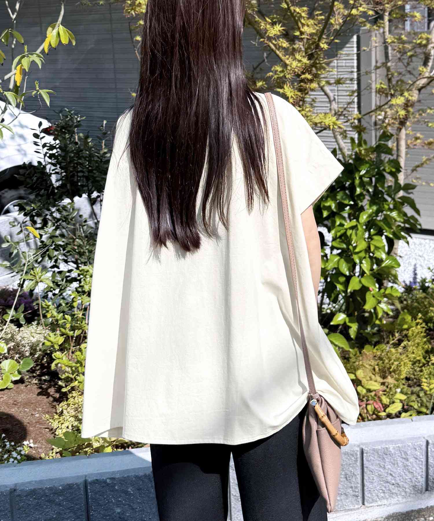 レカ reca 接触冷感☆アシメントリーフロントタックプルオーバー(on4644641) (アイボリー(オフホワイト)) アイボリー(オフホワイト)