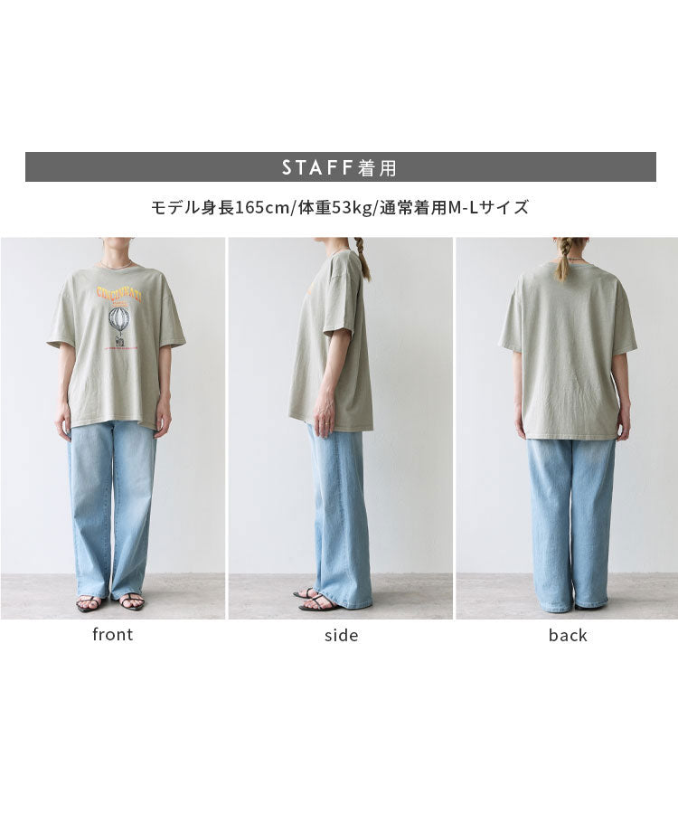レカ reca ヴィンテージ気球プリントロゴTシャツ(bel-z-33324) (オレンジ) オレンジ