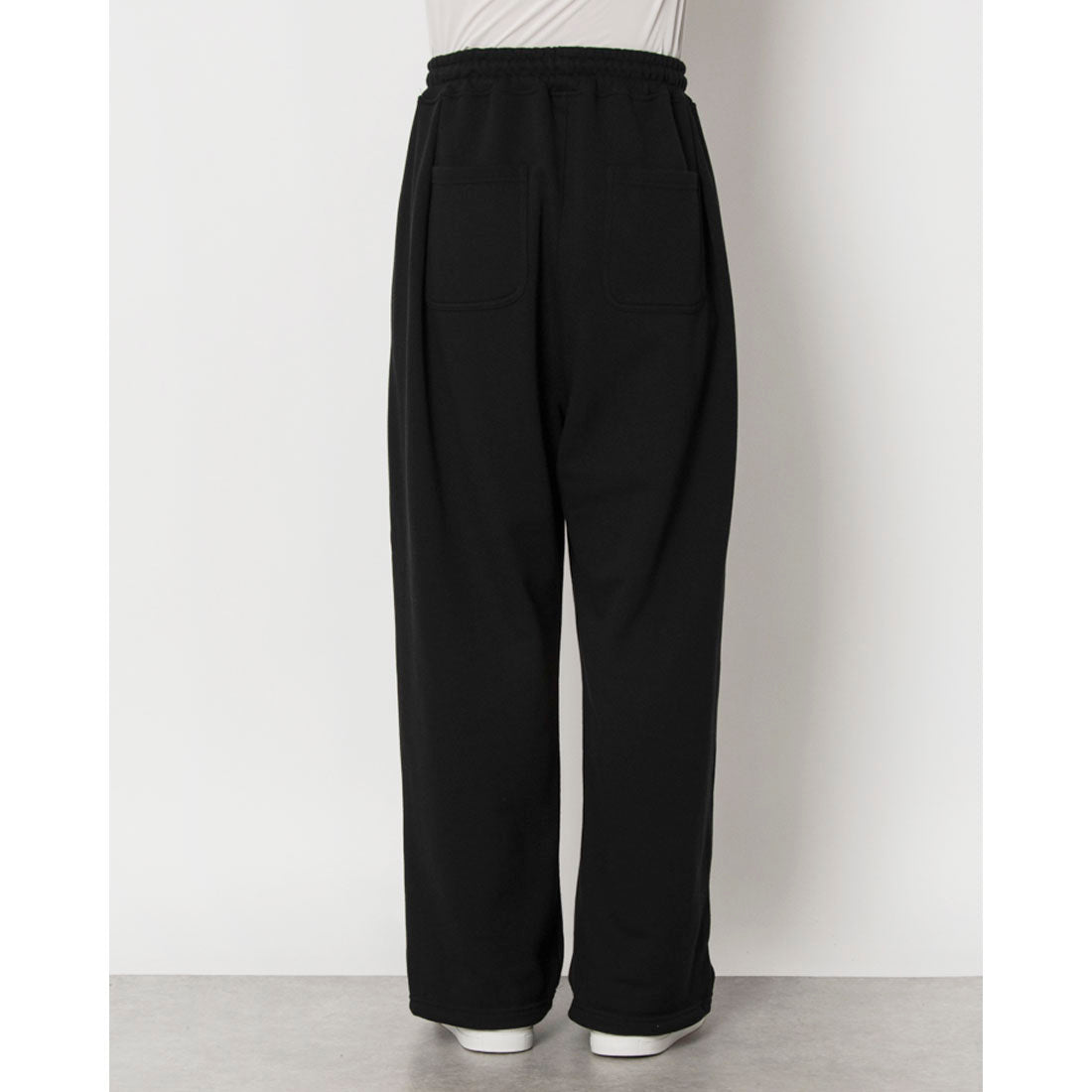 マガジンデモードコンタクト MAGASIN DE MODE CONTACT ダブルタック極太スエットパンツ (ブラック) ブラック