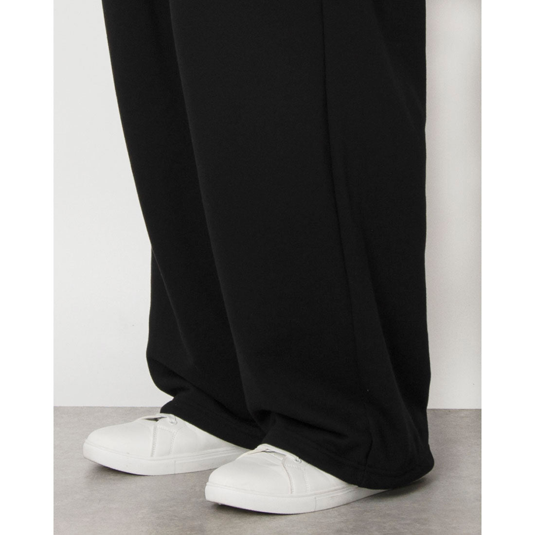 マガジンデモードコンタクト MAGASIN DE MODE CONTACT ダブルタック極太スエットパンツ (ブラック) ブラック