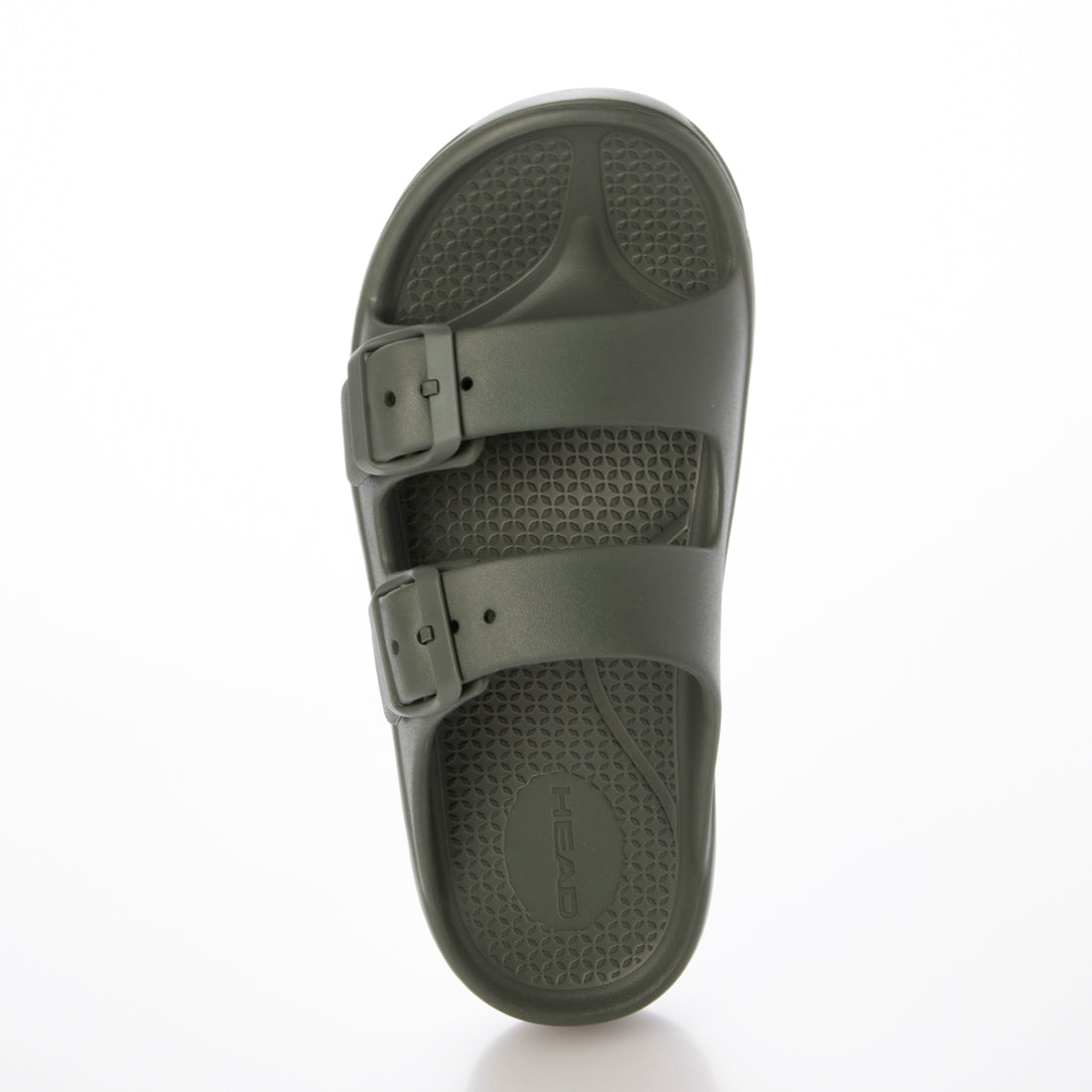 HEAD ヘッド レディース リアクティベーションサンダル【もちもちクッション】ダブルベルト シャワーサンダル 厚底 100298(カーキ) カーキ