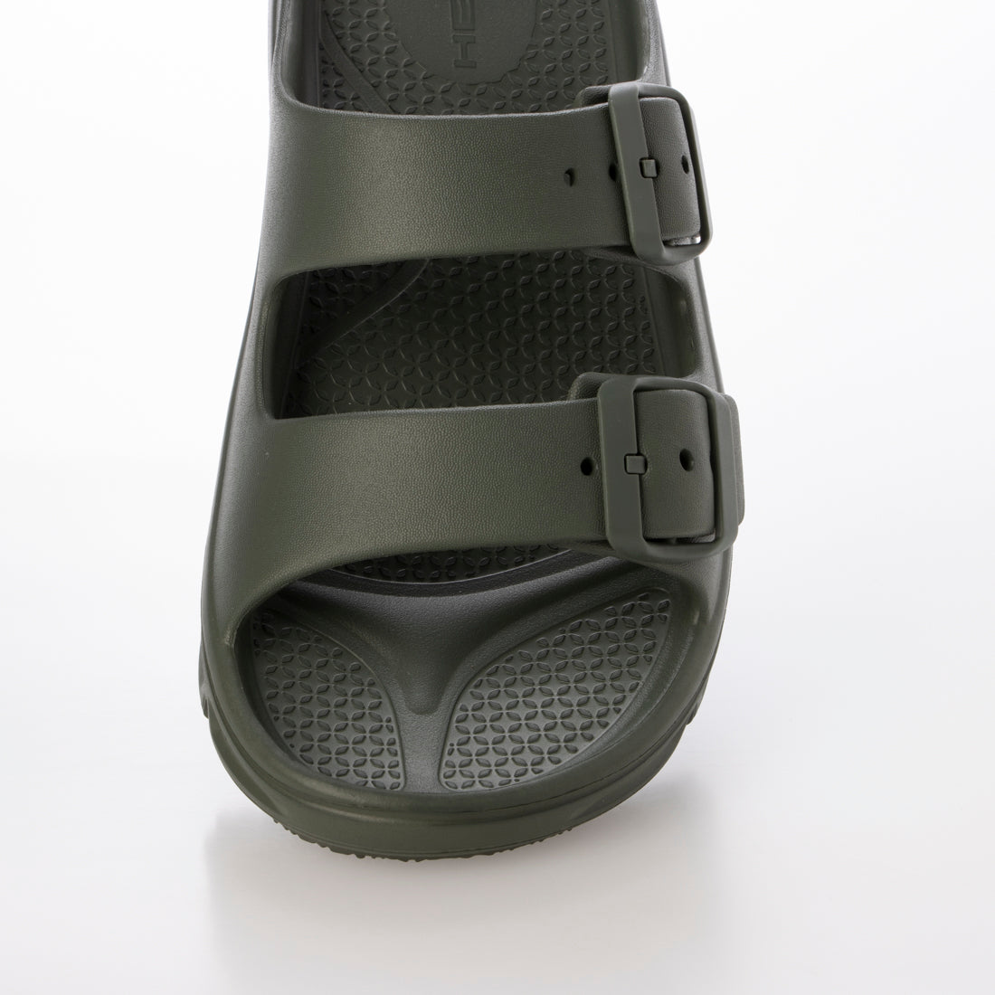 HEAD ヘッド レディース リアクティベーションサンダル【もちもちクッション】ダブルベルト シャワーサンダル 厚底 100298(カーキ) カーキ