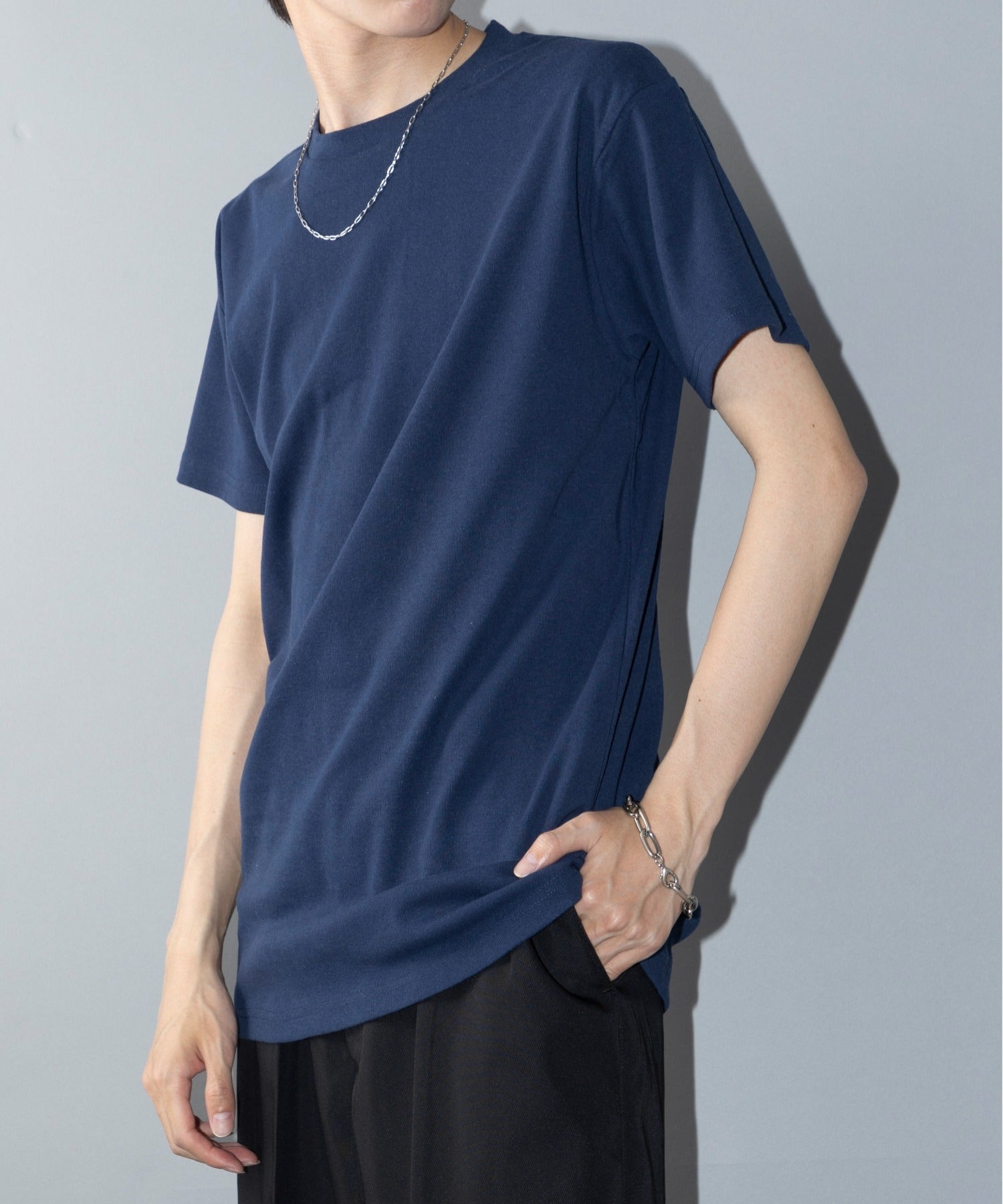 ヘルスニット Healthknit 【Healthknit】HR2301M001 MILITARY 2PACK S/S TEES 2枚セット半袖Tシャツ 吸水速乾/抗菌防臭※ (ネイビー) ネイビー