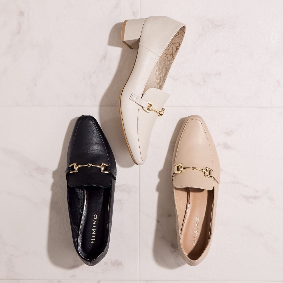 ヒミコ 卑弥呼 〈24AW新色〉ヒールバブーシュビットローファー/641101(Dグレー) (Dグレー) Dグレー