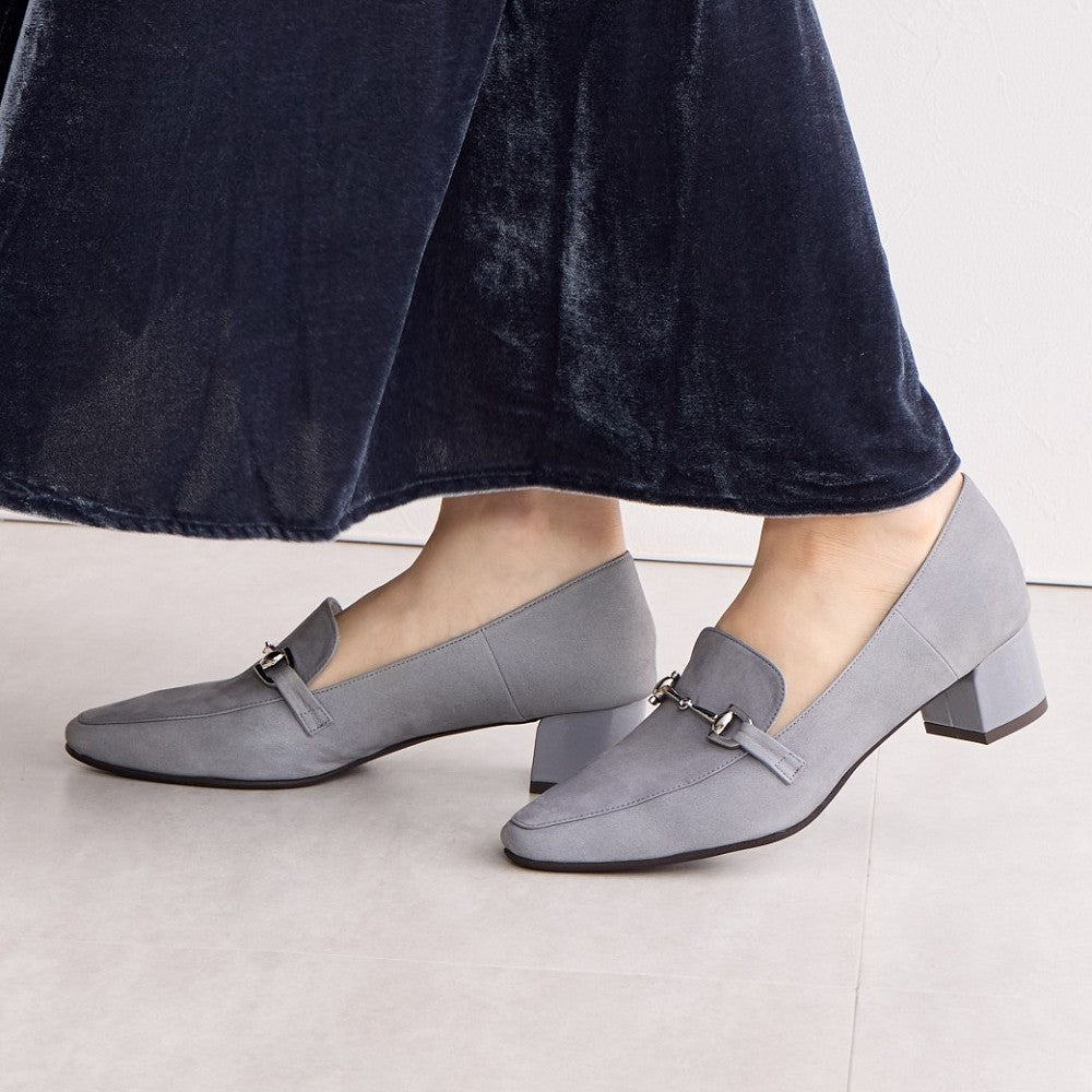 ヒミコ 卑弥呼 〈24AW新色〉ヒールバブーシュビットローファー/641101(Dグレー) (Dグレー) Dグレー