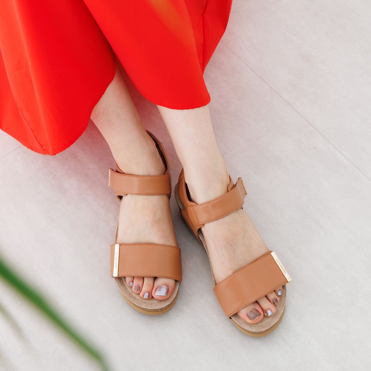 ヒミコ 卑弥呼 メタルパーツスポーツサンダル/651203 (キャメル) キャメル