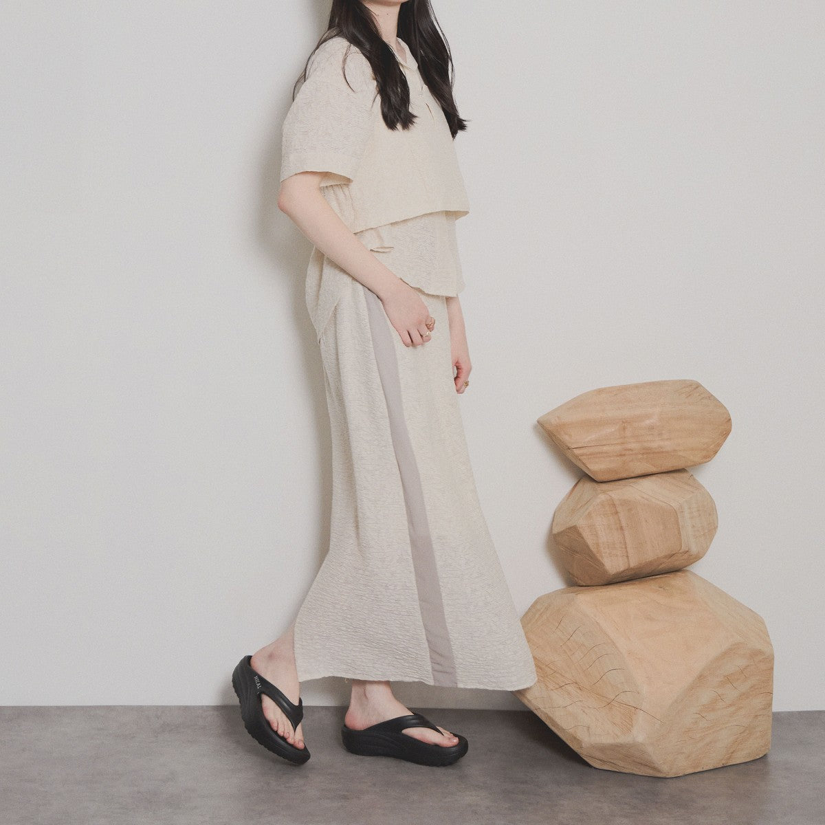 ヒミコ 卑弥呼 【NICAL】リカバリートングサンダル/554209 (ブラック) ブラック