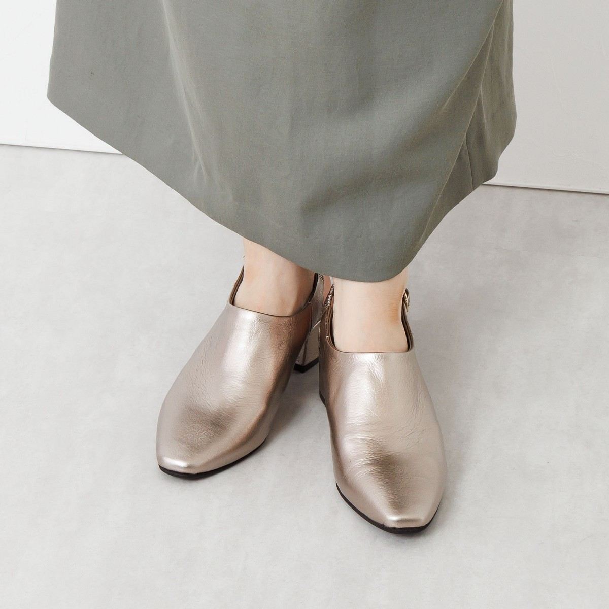 ヒミコ 卑弥呼 ヒールアップカバードシューズ/651514 (グレー) グレー