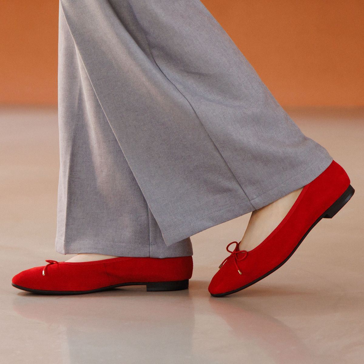 ヒミコ 卑弥呼 バレエパンプス/651307 (レッド) レッド