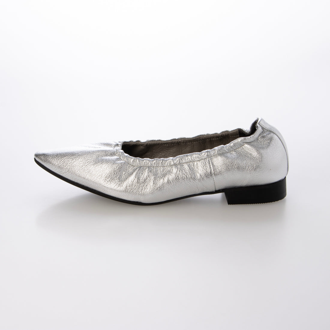 ヒミコ 卑弥呼 シャーリングフラットパンプス/651302 (シルバー) シルバー