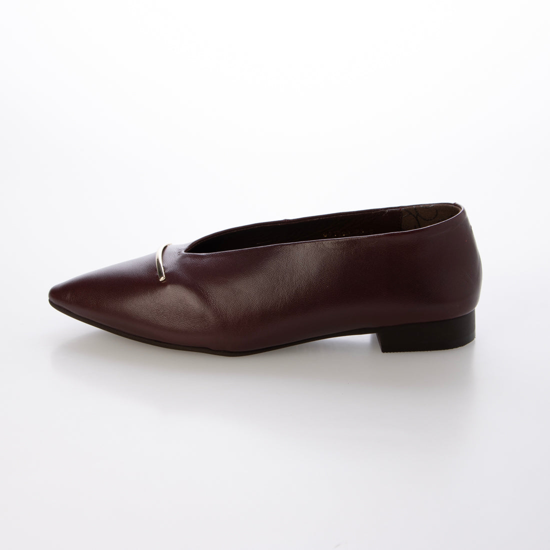 ヒミコ 卑弥呼 メタルバーフラットパンプス/651303 (レッド) レッド