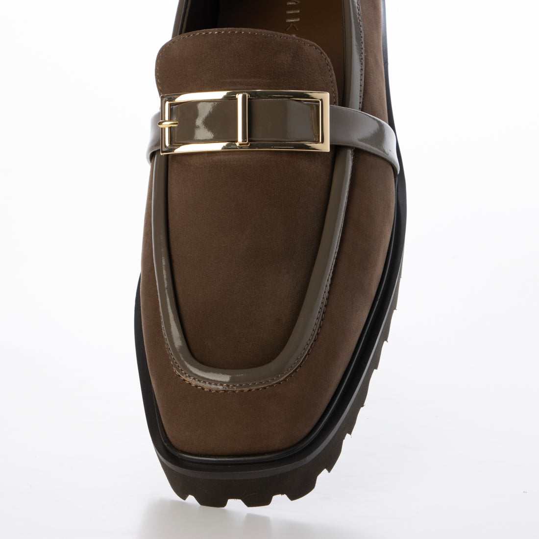 ヒミコ 卑弥呼 トラックソールスクエアバックルローファー/651321 (ブラウン) ブラウン