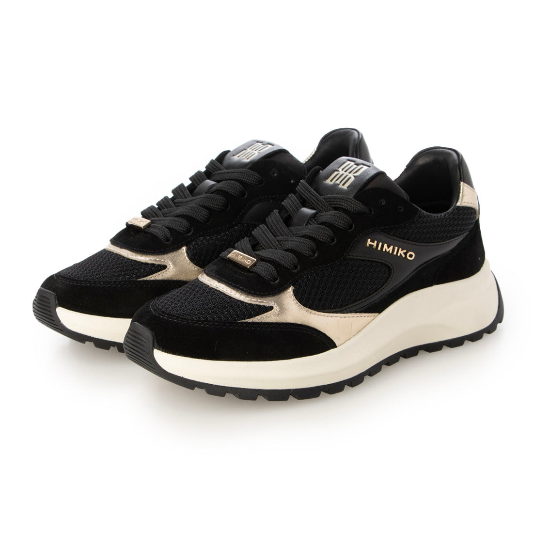 ヒミコ 卑弥呼 【レザースニーカー】コンビデザインスニーカー/607005 (ブラック) ブラック