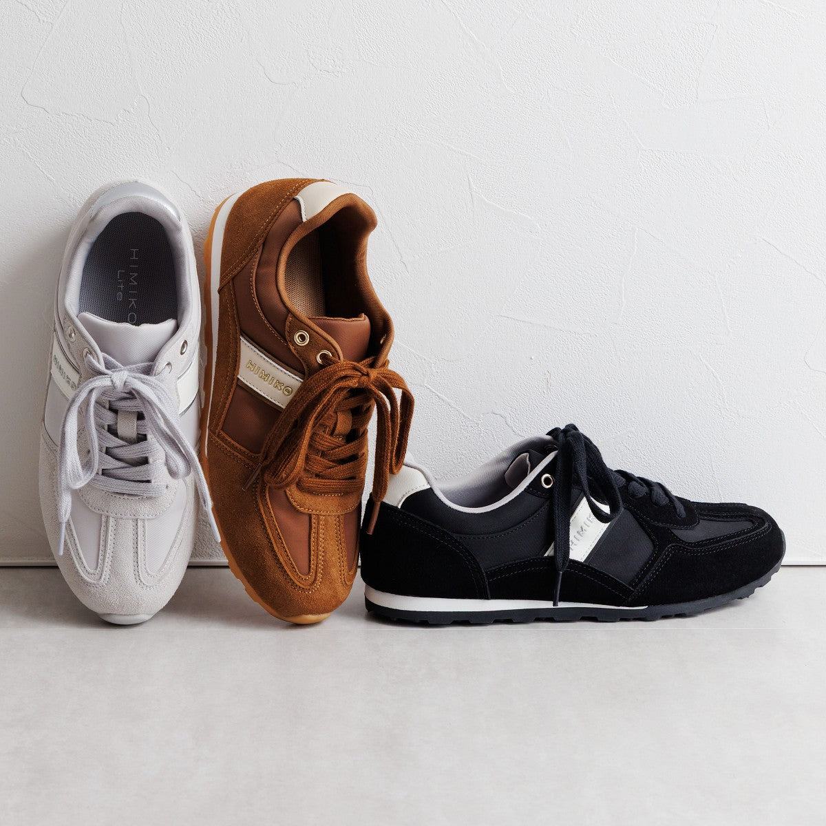 ヒミコ 卑弥呼 フラットスエードコンビスニーカー/657302 (ブラウン) ブラウン