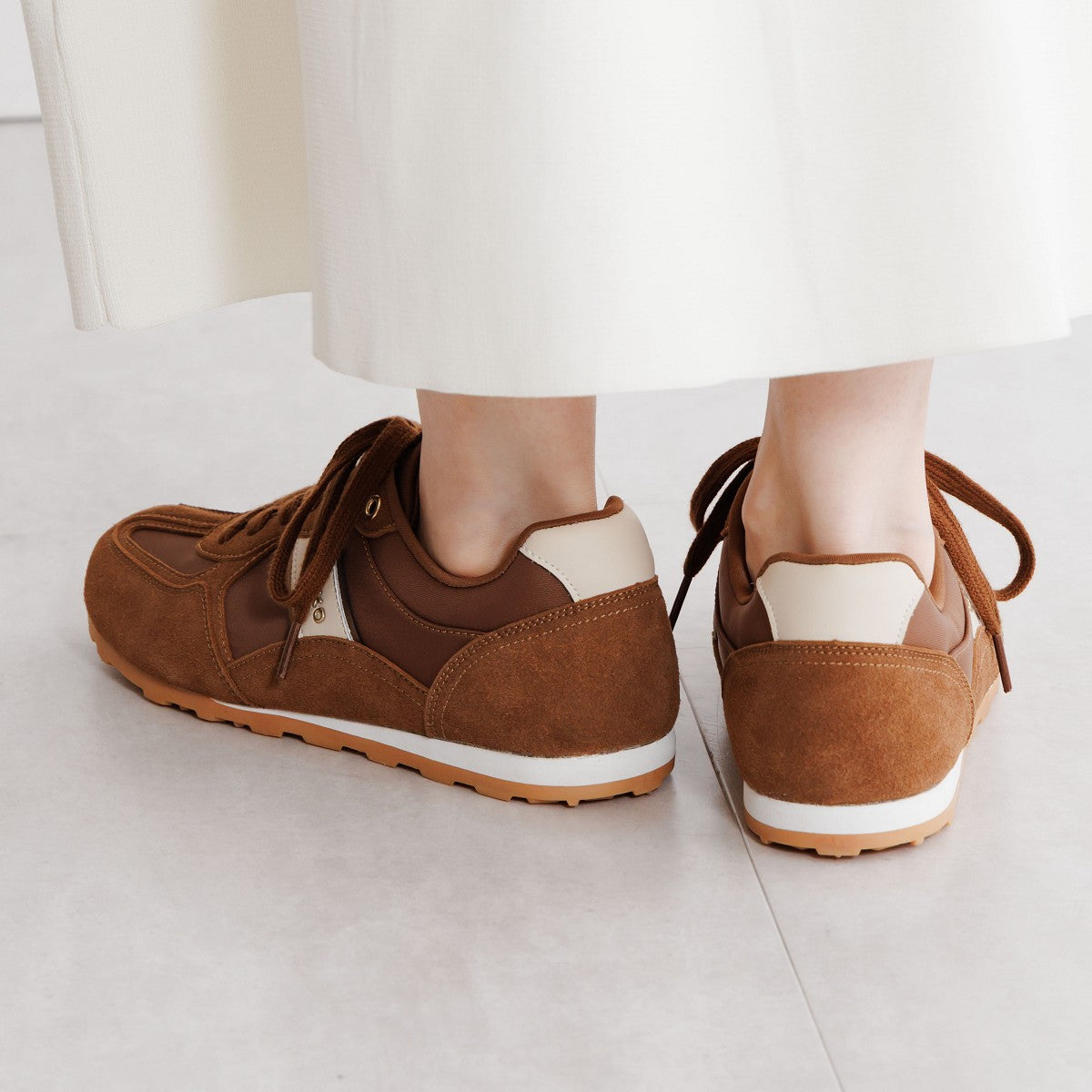 ヒミコ 卑弥呼 フラットスエードコンビスニーカー/657302 (ブラウン) ブラウン