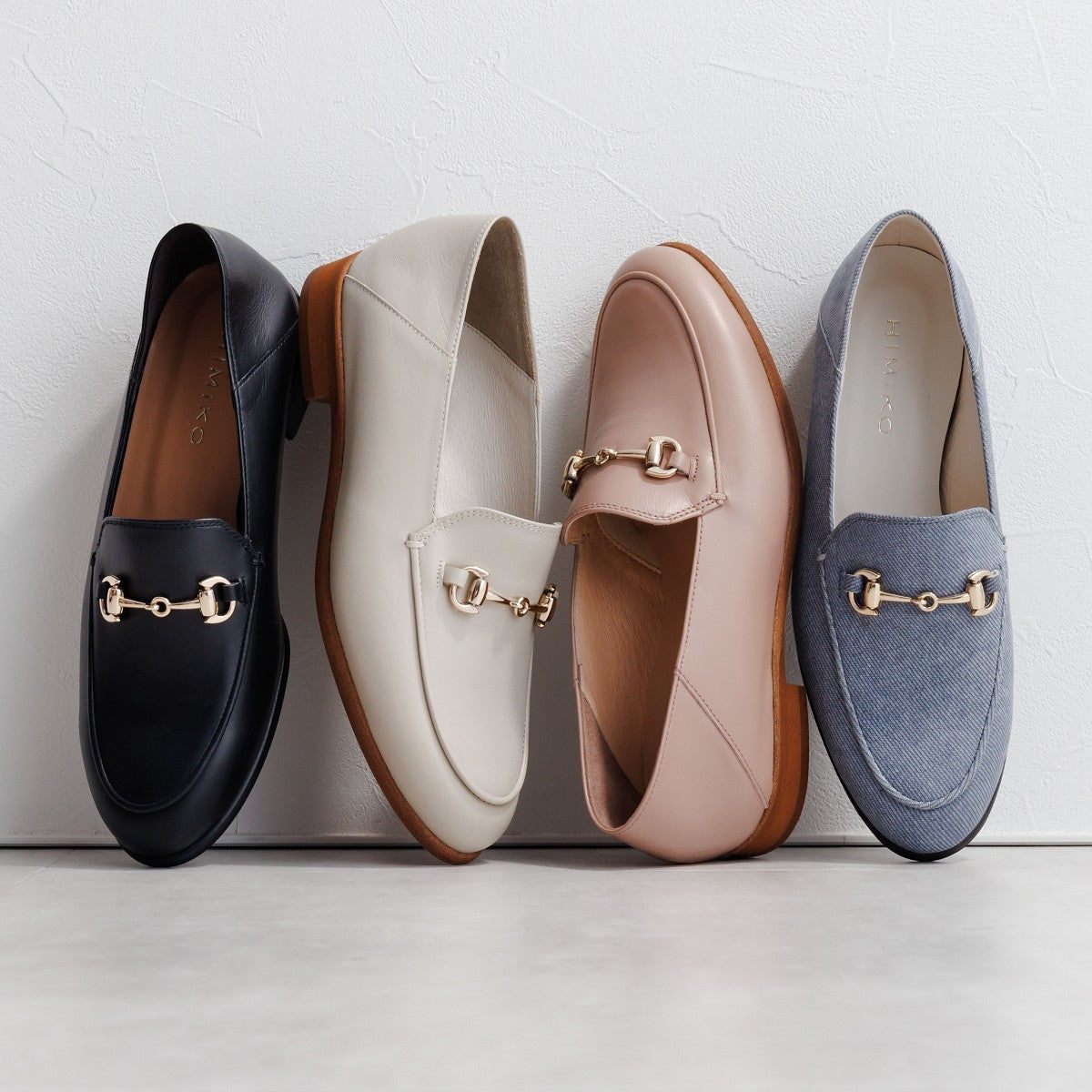 ヒミコ 卑弥呼 バブーシュビットローファー/651304 (ブルー) ブルー