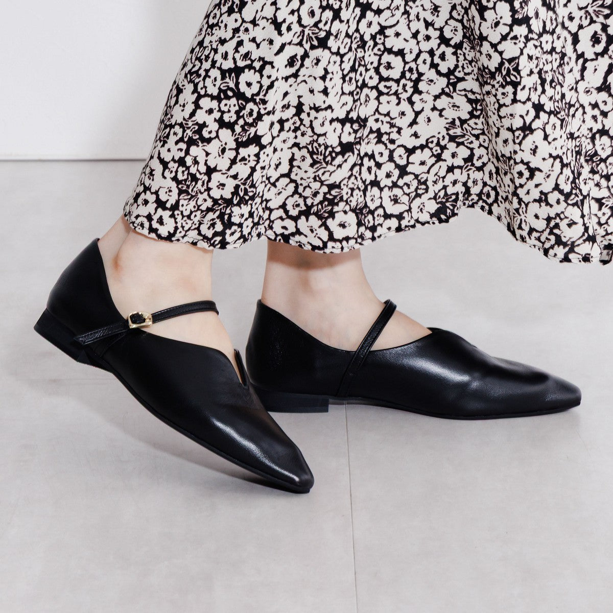 ヒミコ 卑弥呼 ハイバンプストラップフラットシューズ /661112(グレー/C) グレー/C