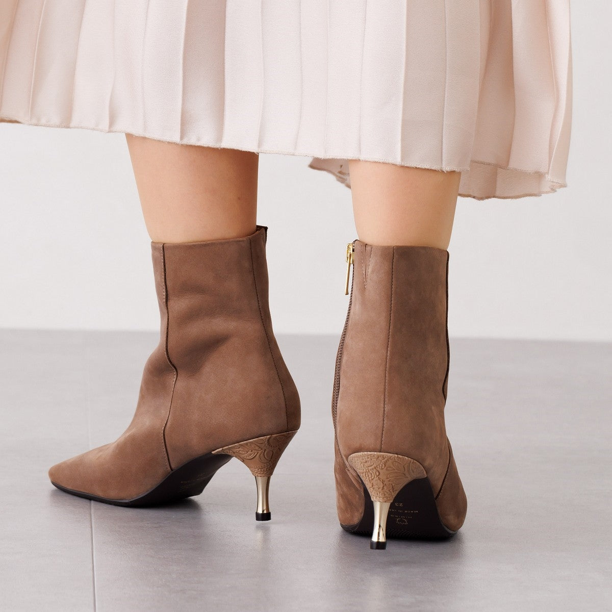 ヒミコ 卑弥呼 ワイドスクエアトゥブーツ/621417 (ブラウン) ブラウン