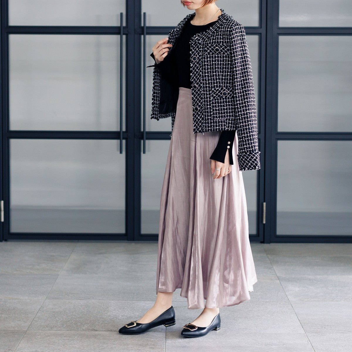 ヒミコ 卑弥呼 【WEB限定デザイン】<本革>バックルデザインローヒールパンプス/631151