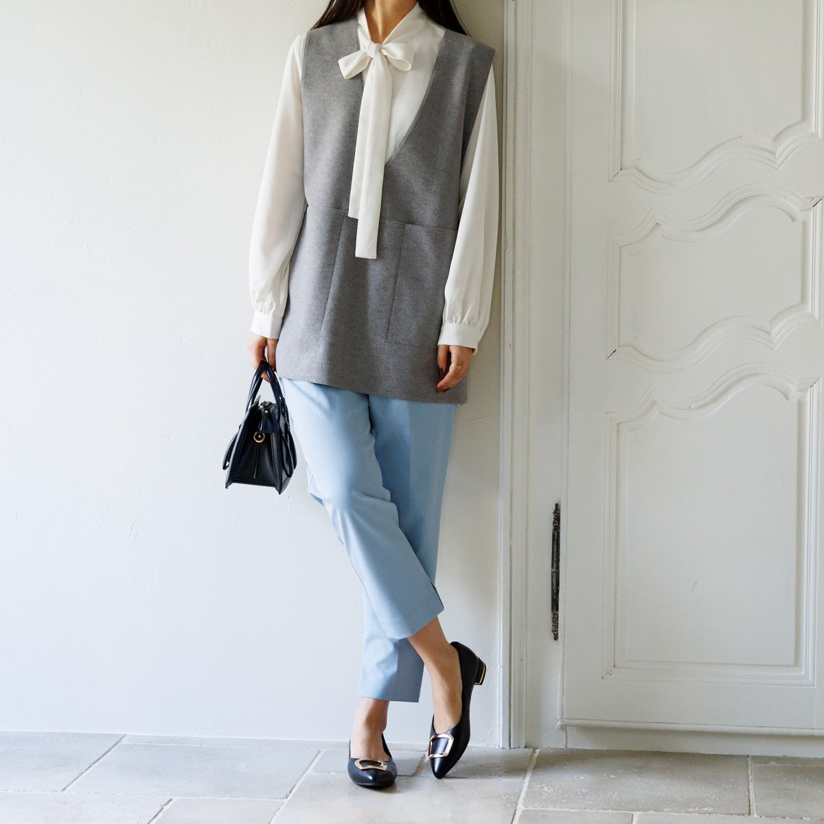 ヒミコ 卑弥呼 【WEB限定デザイン】<本革>バックルデザインローヒールパンプス/631151