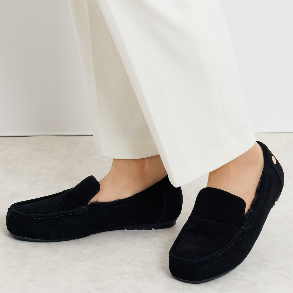 Himiko [Water-repellent] Fluffy moccasins/631319