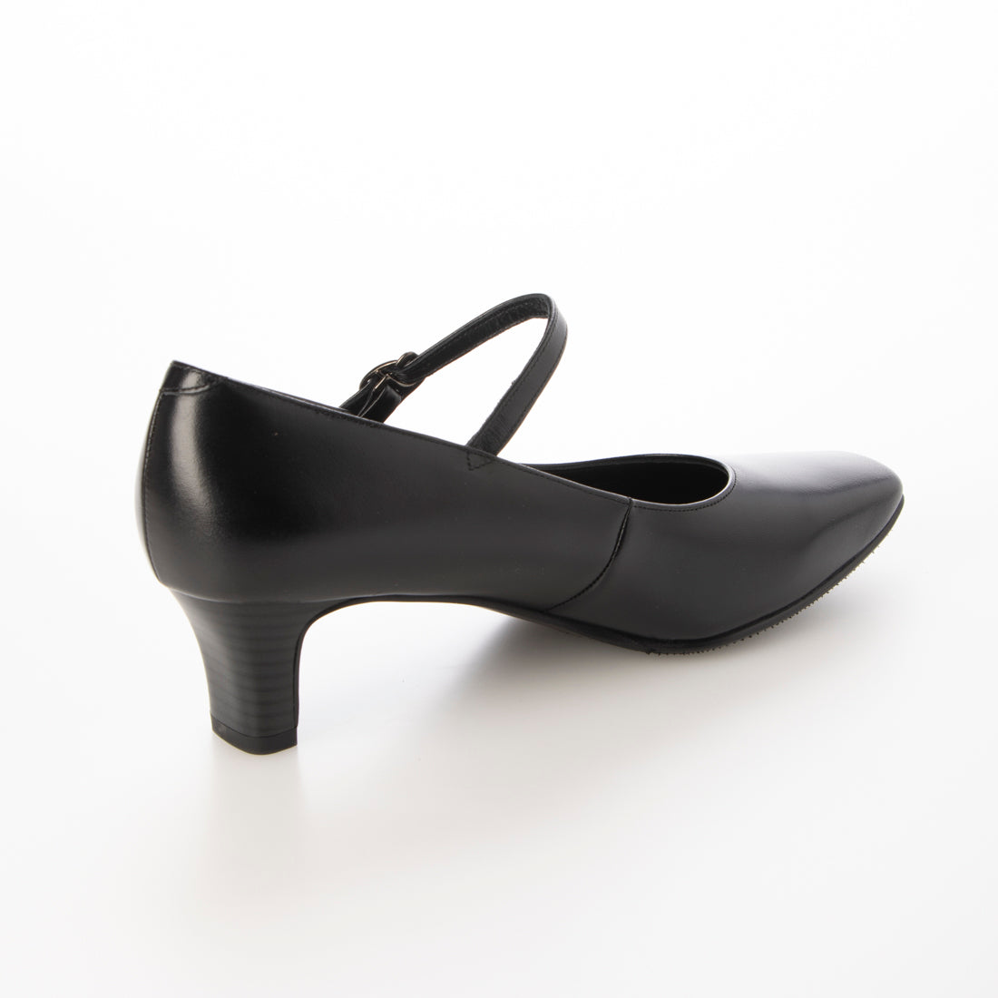 ヒミコ 卑弥呼 【撥水レザー/冠婚葬祭や就活に】5cmヒールスクエアトゥストラップパンプス/600004