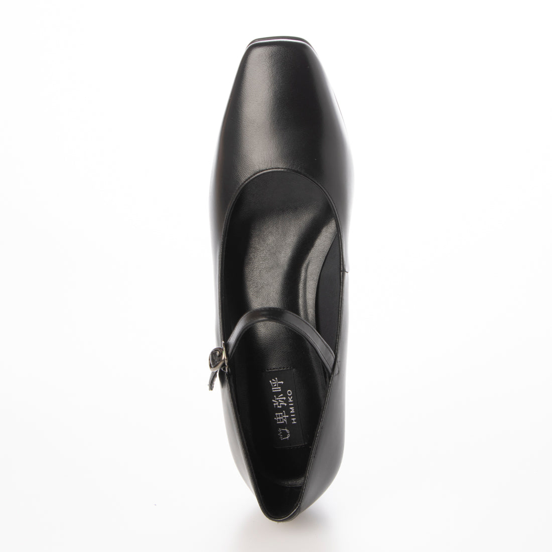 ヒミコ 卑弥呼 【撥水レザー/冠婚葬祭や就活に】5cmヒールスクエアトゥストラップパンプス/600004