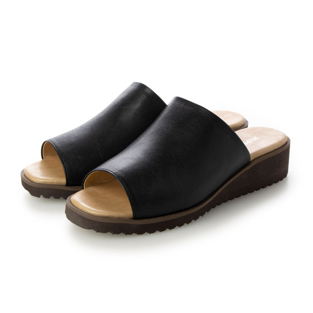 ヒップス HIPS 軽量レザーミュール (ブラック) ブラック