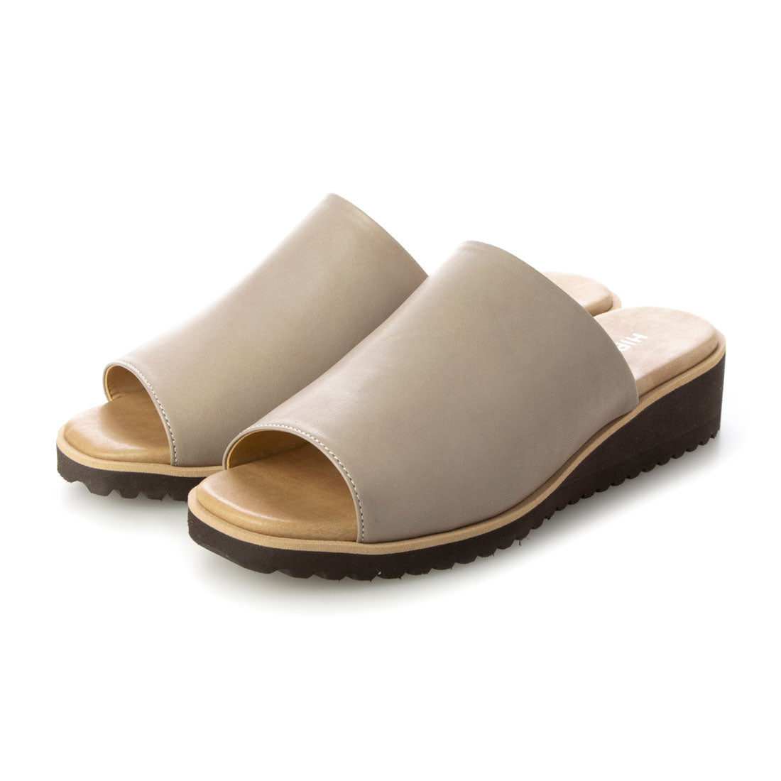 ヒップス HIPS 軽量レザーミュール (ライトグレー) ライトグレー