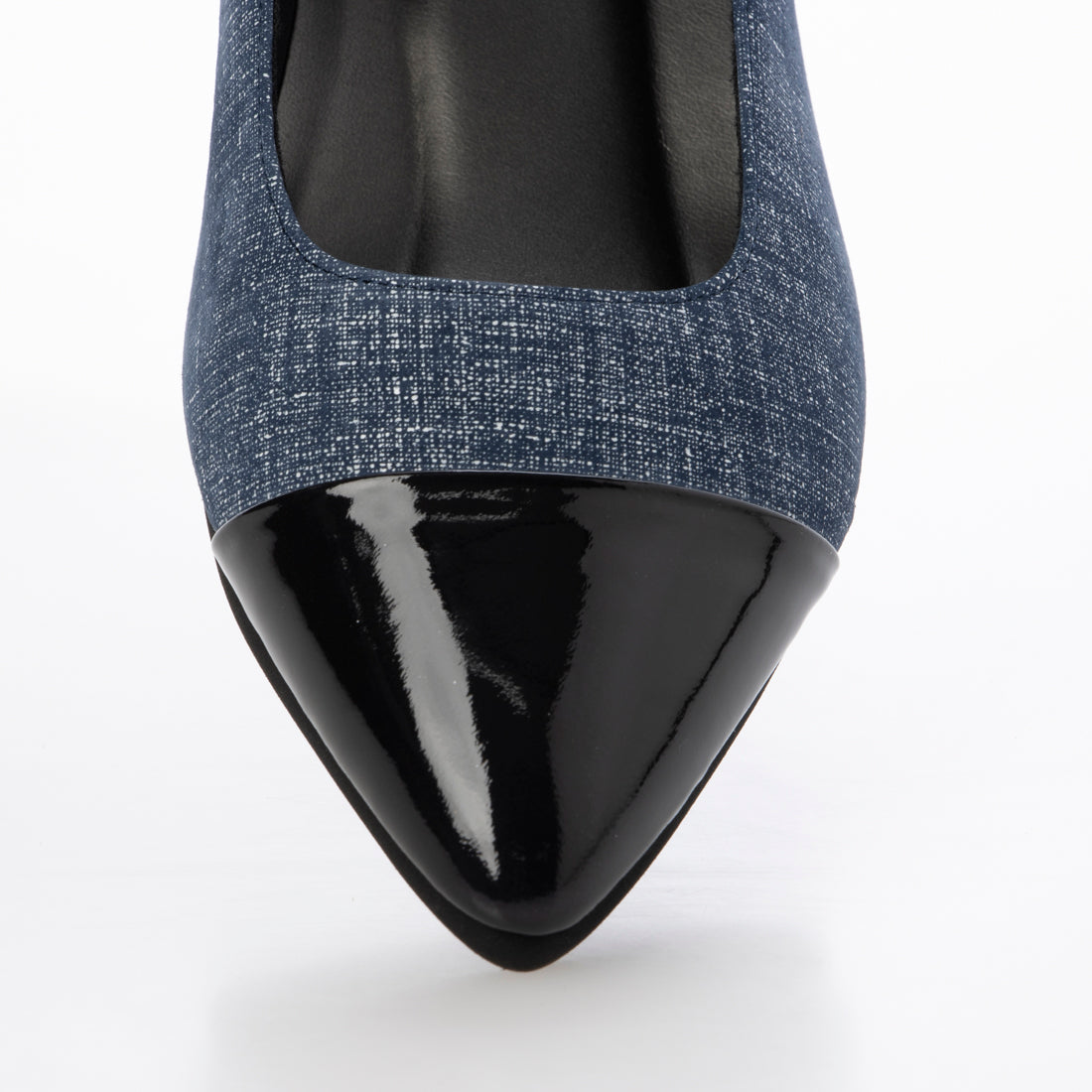 ヒルズアヴェニュー HILLS AVENUE ブルーナローヒール (デニムネイビー) デニムネイビー