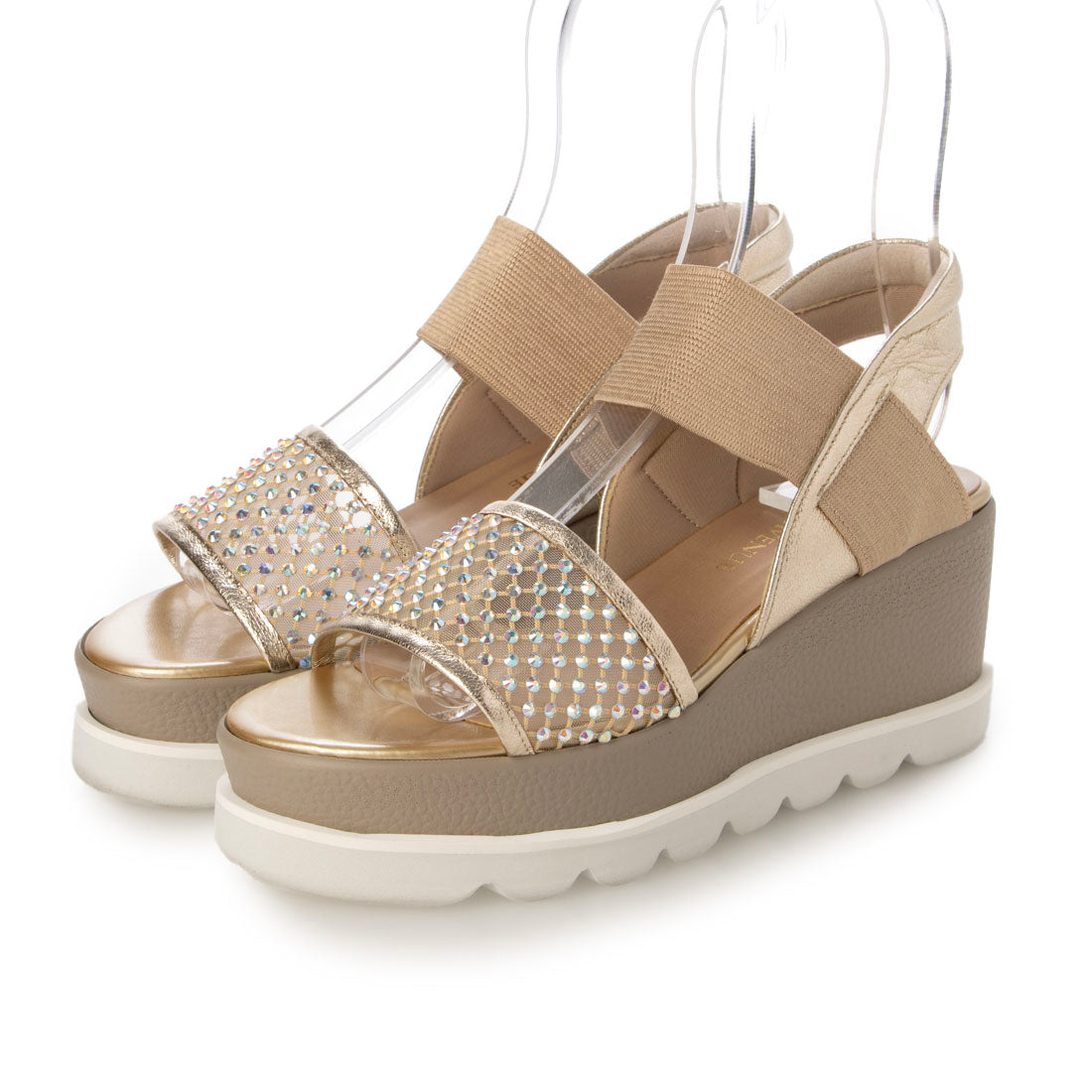 ヒルズアヴェニュー HILLS AVENUE ジャネット サンダル (ゴールド) ゴールド