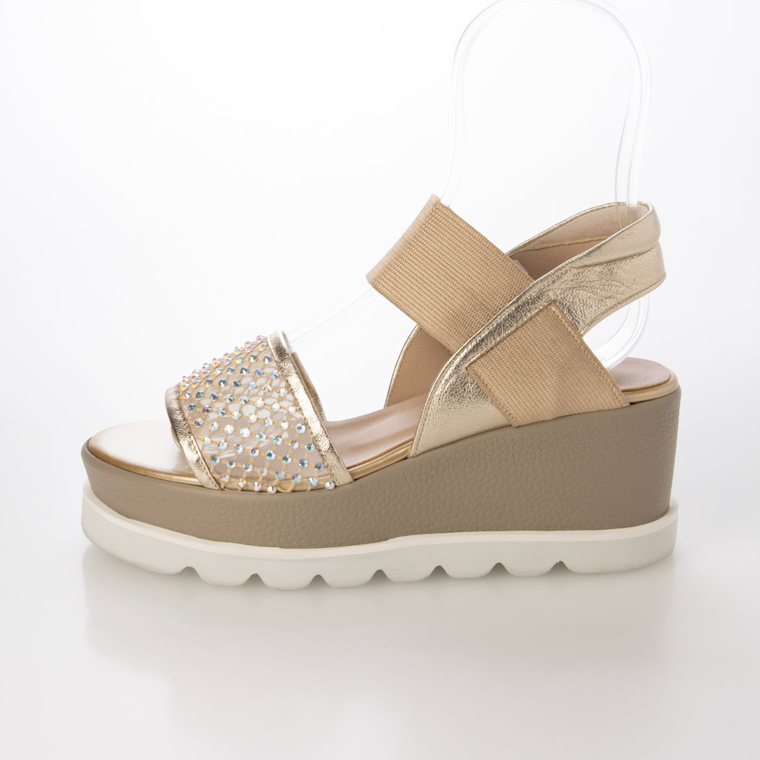 ヒルズアヴェニュー HILLS AVENUE ジャネット サンダル (ゴールド) ゴールド