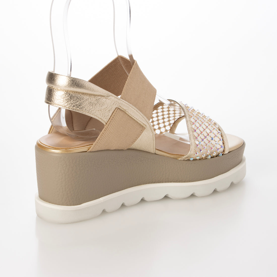 ヒルズアヴェニュー HILLS AVENUE ジャネット サンダル (ゴールド) ゴールド