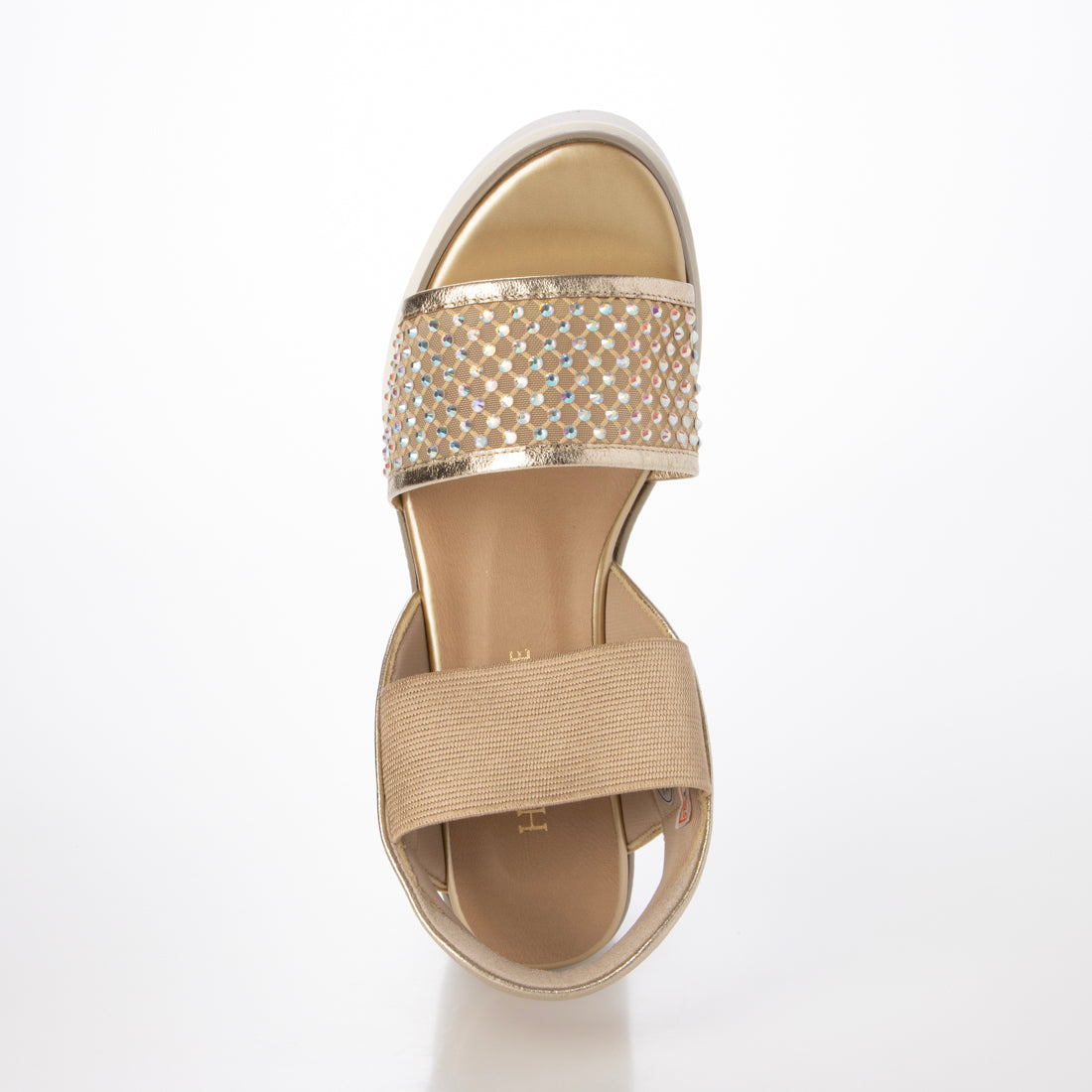 ヒルズアヴェニュー HILLS AVENUE ジャネット サンダル (ゴールド) ゴールド