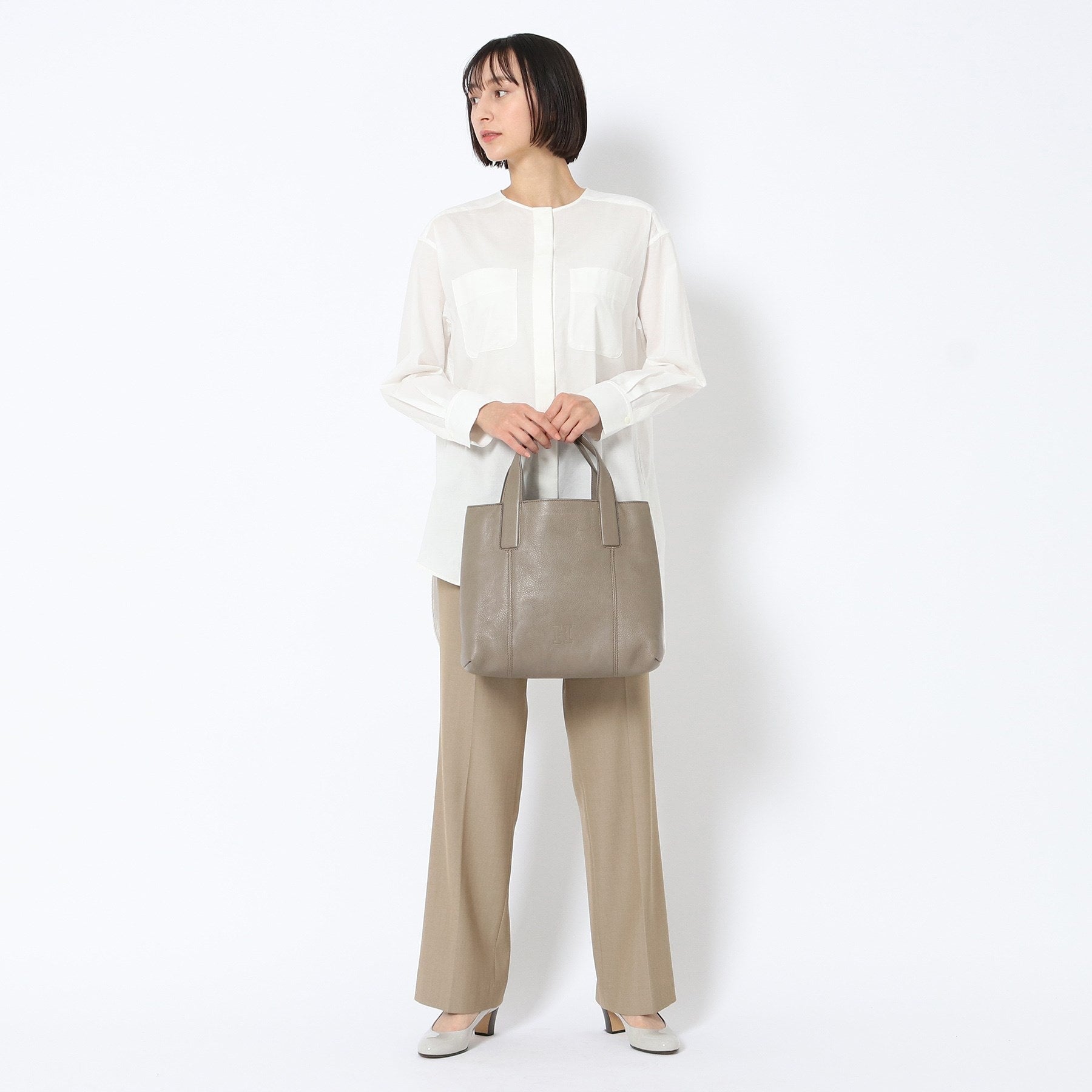 ヒロフ HIROFU 【ヴィータ】レザートートバッグ M 本革